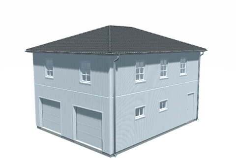 Garage med övervåning