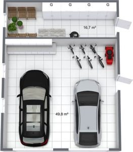 Suunnittele autotalli RoomSketcherin avulla
