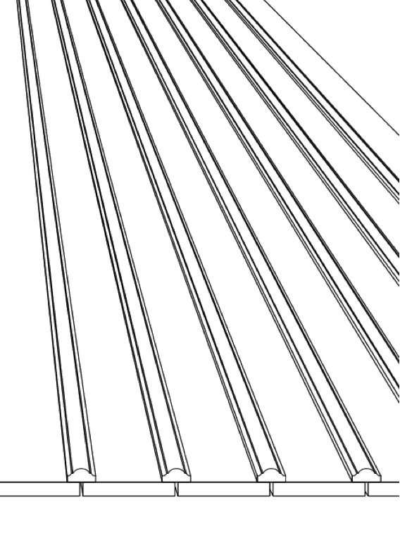 Skiss lockläkt profilerad