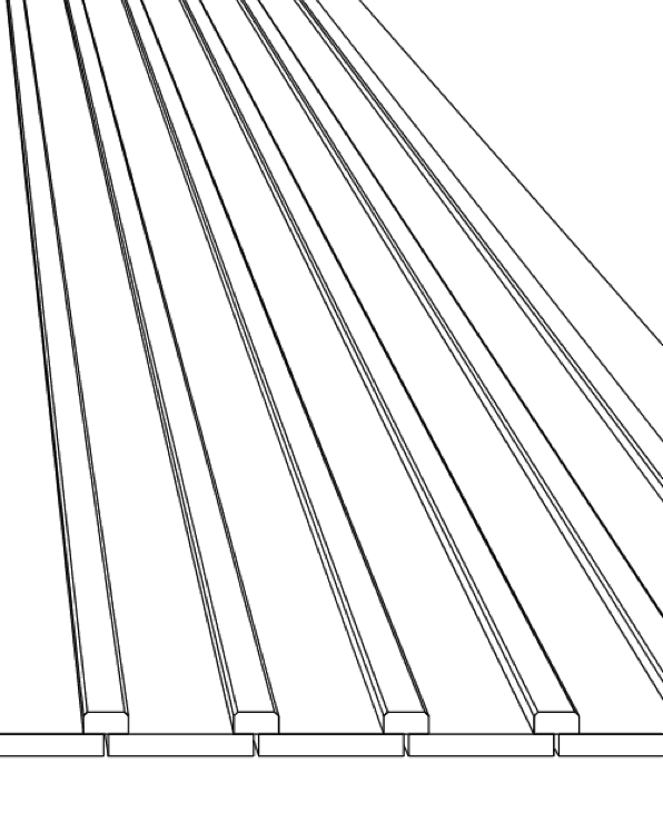 Skiss Lockläkt fasad kant