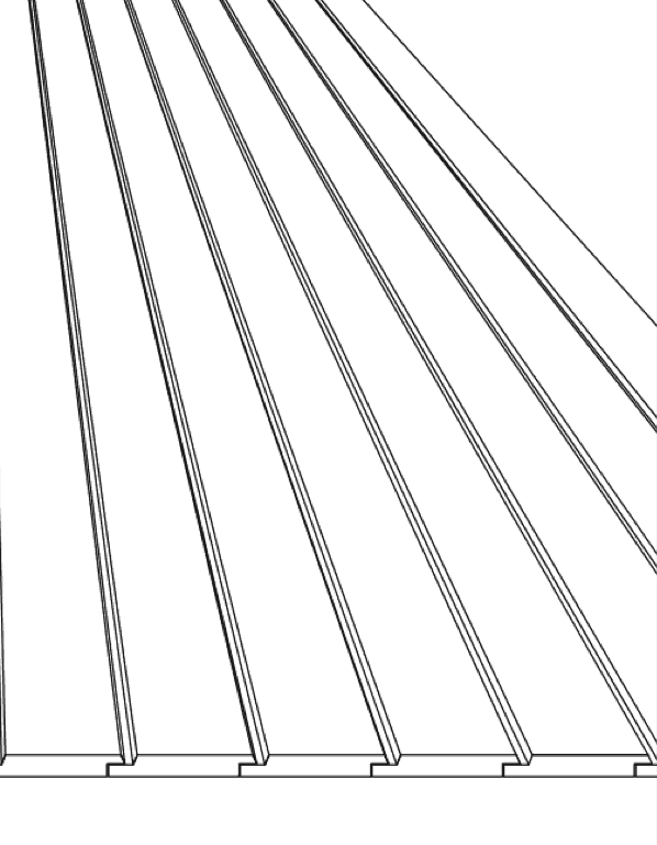 Skiss Spårpanel fasad