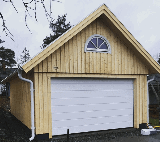 Grundmålat enkelgarage