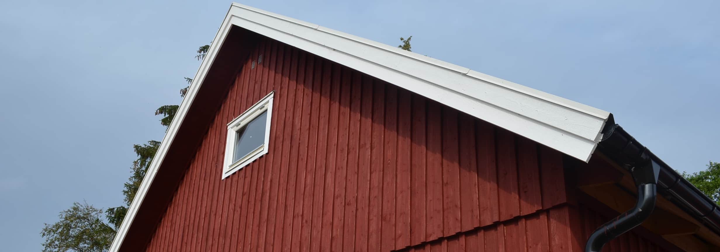 Dubbelgarage Falurödfärg