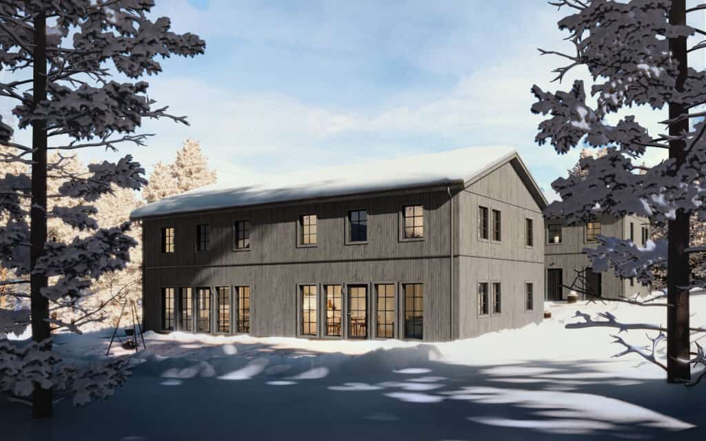 Parhus 2-plan skidstuga