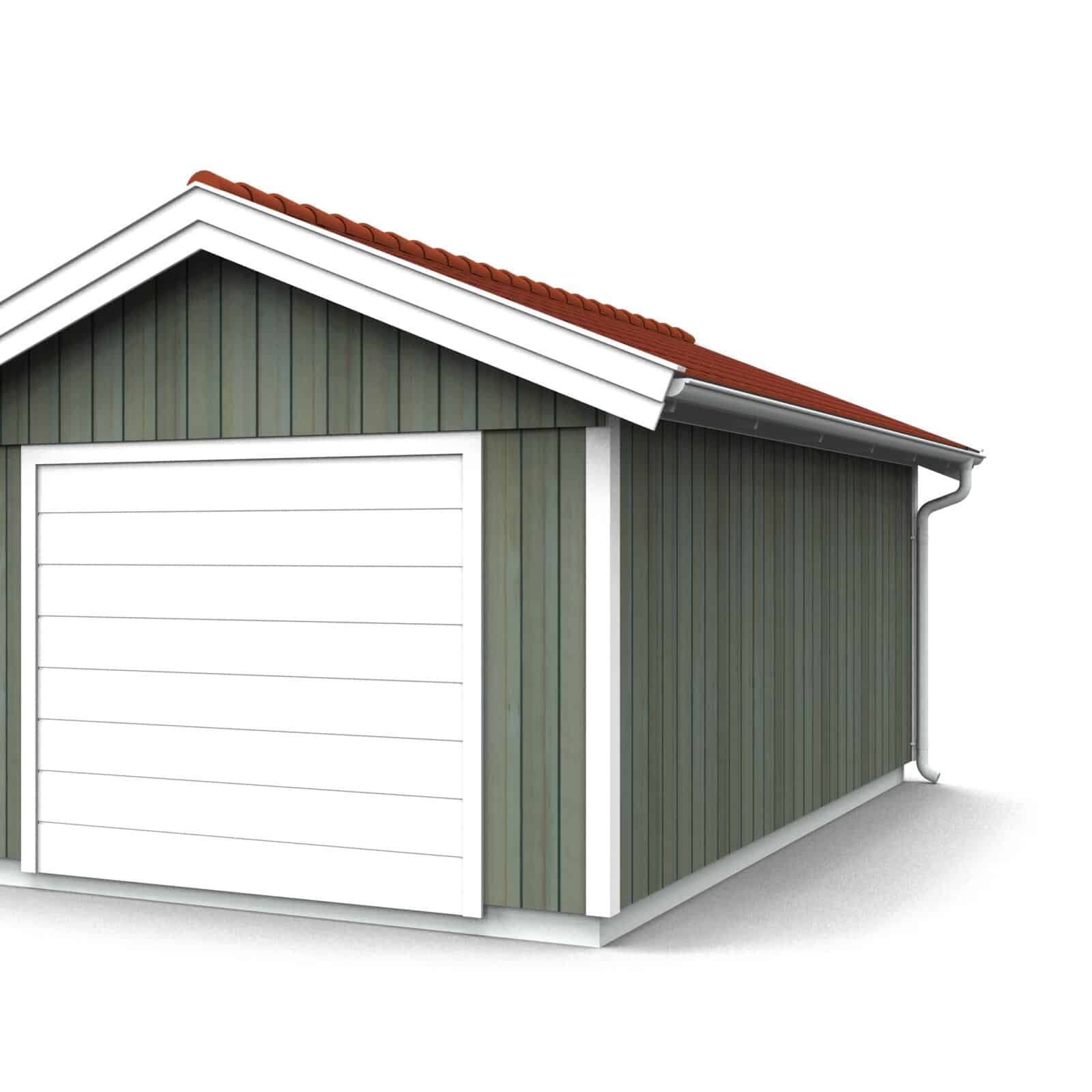 Enkelgarage attefall