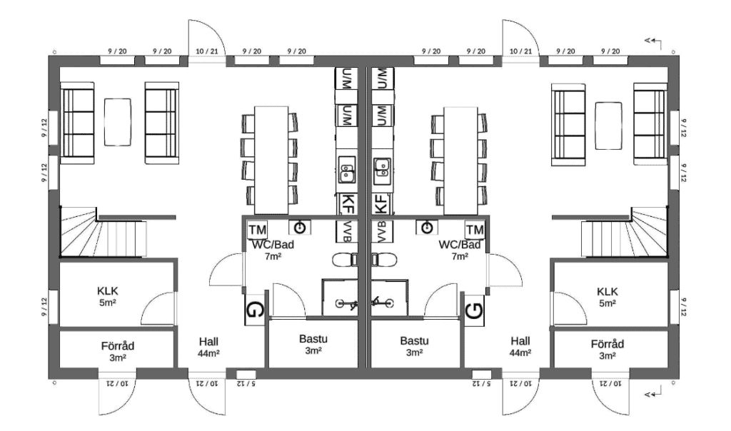 Planlösning undervåning