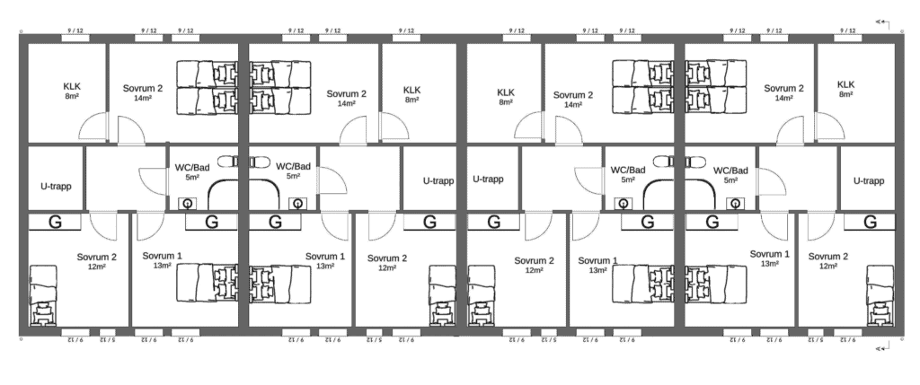 Planlösning övervåning