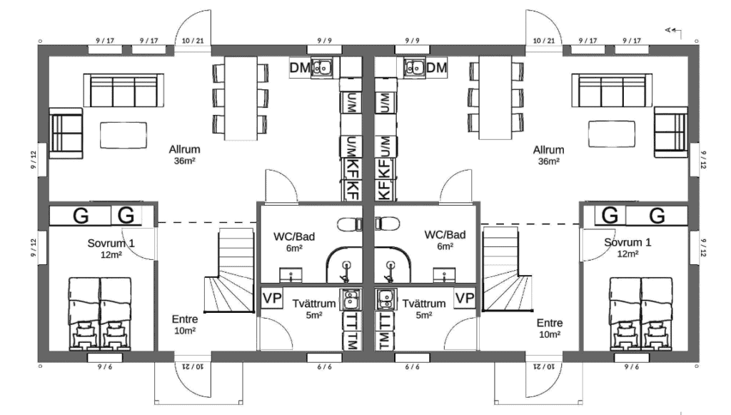 Planlösning undervåning