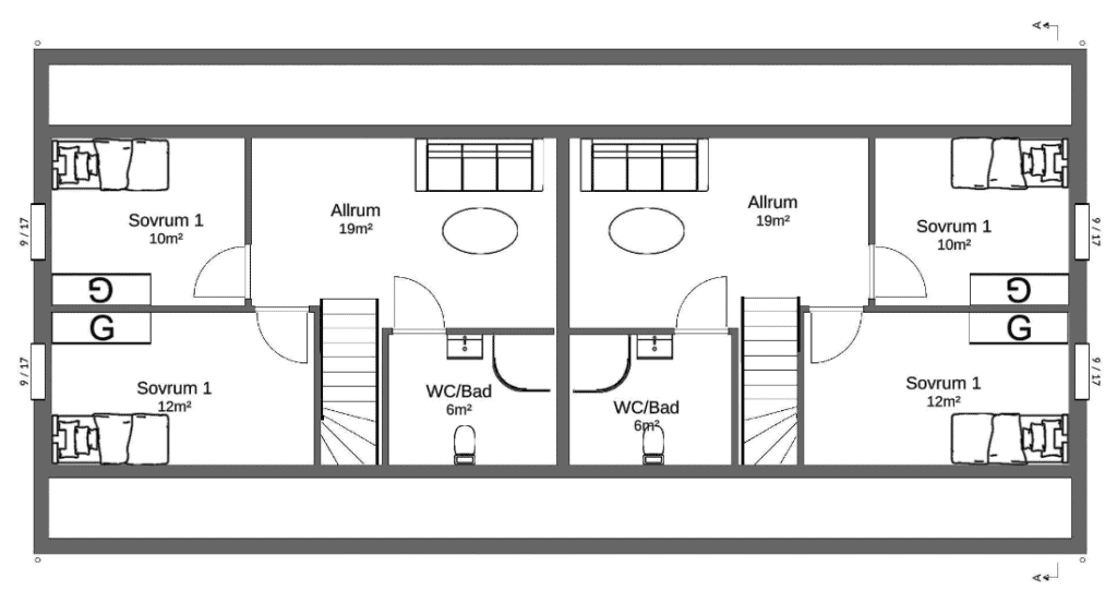 Planlösning övervåning