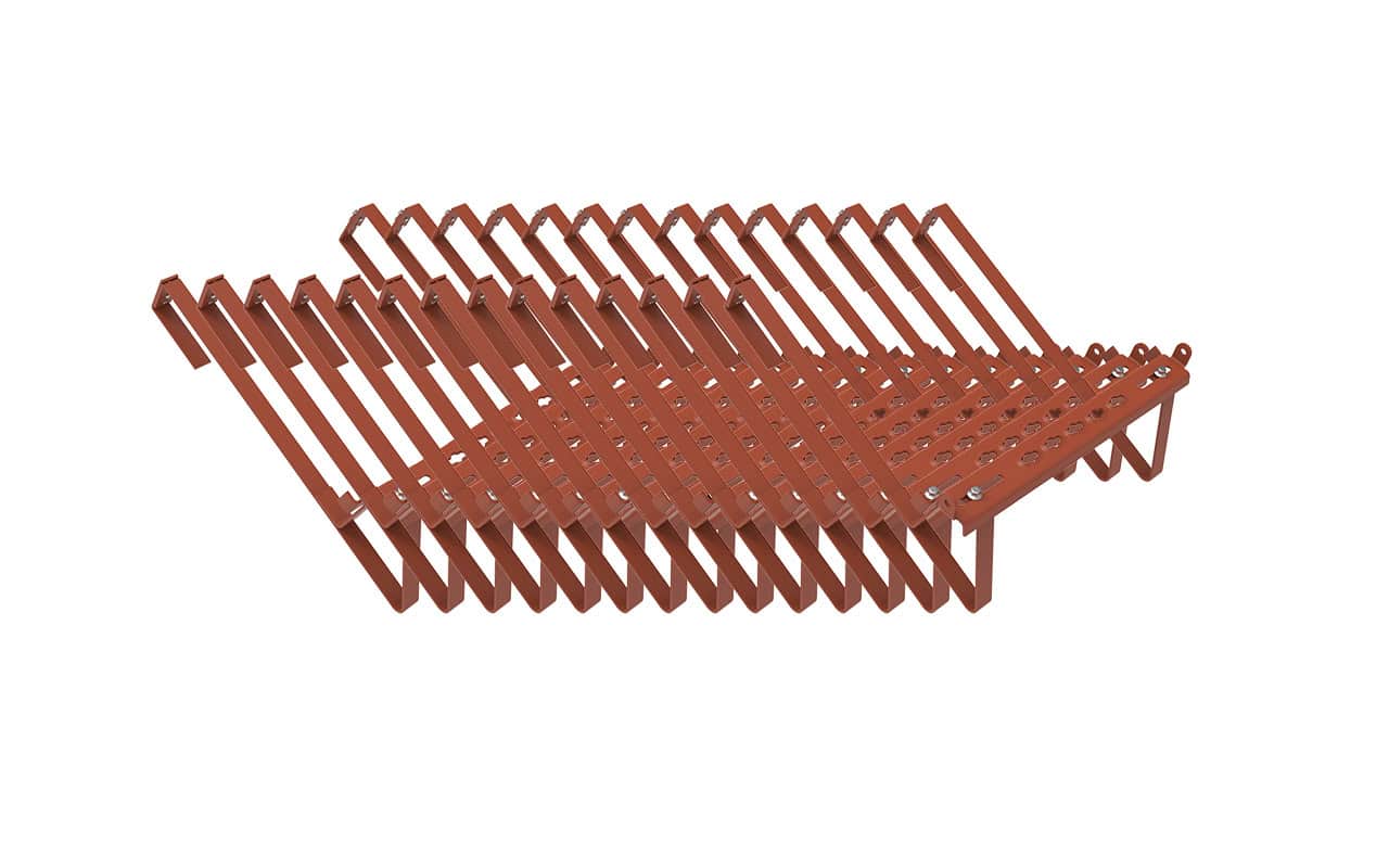 14 st taksteg tegelröda