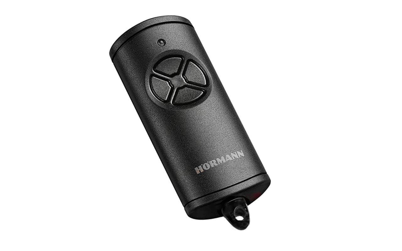Hörmann fjärrkontroll HSE4BS mattsvart med svart fäste