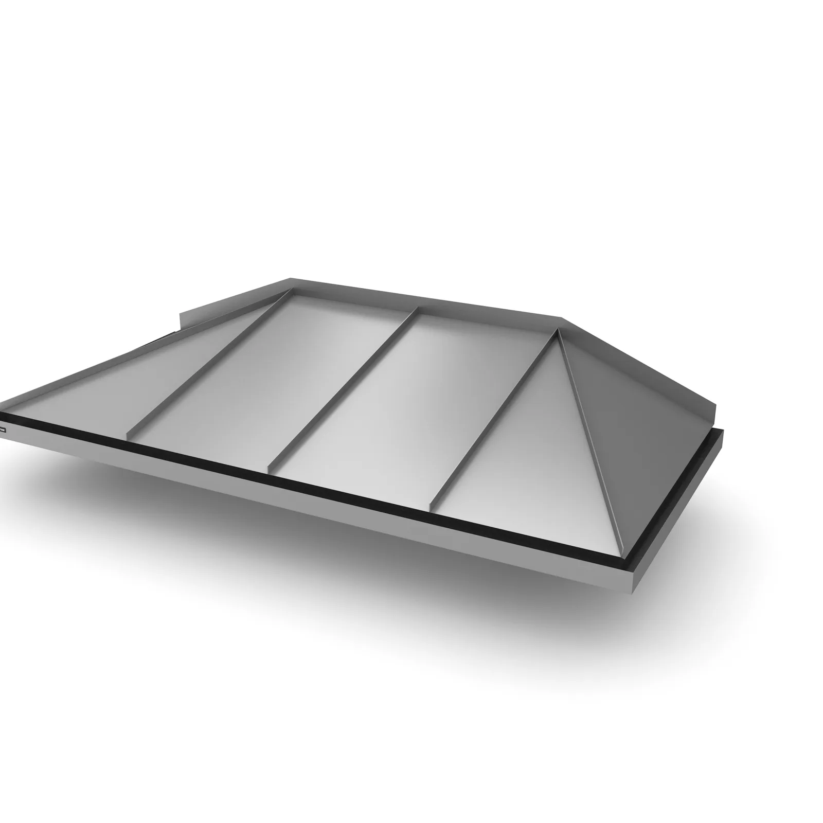 Entrétak Hipped 210cm H210-PL15 Mörk silvermetallic