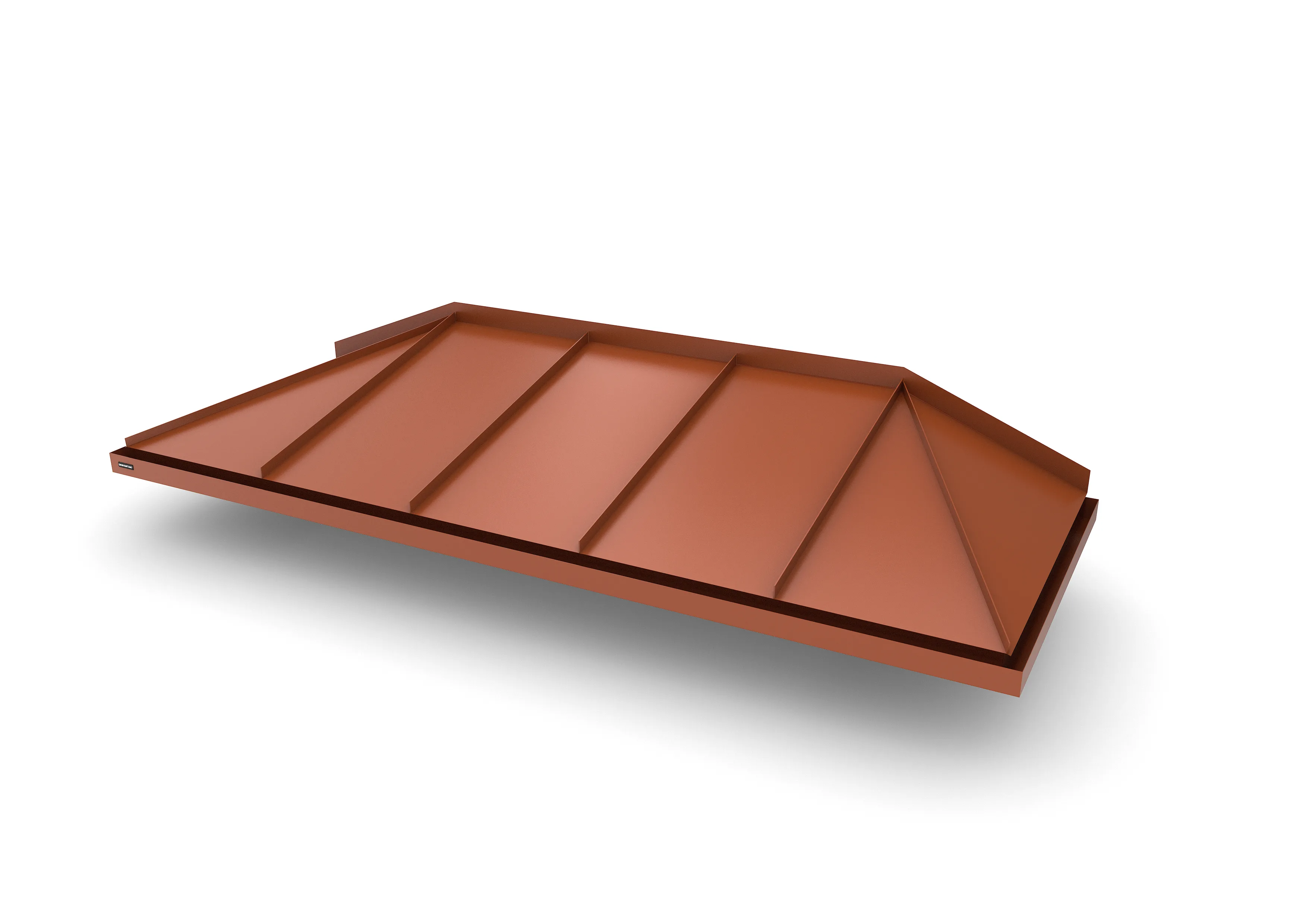 Entretak Hipped 260cm H260-PL42 Brunröd