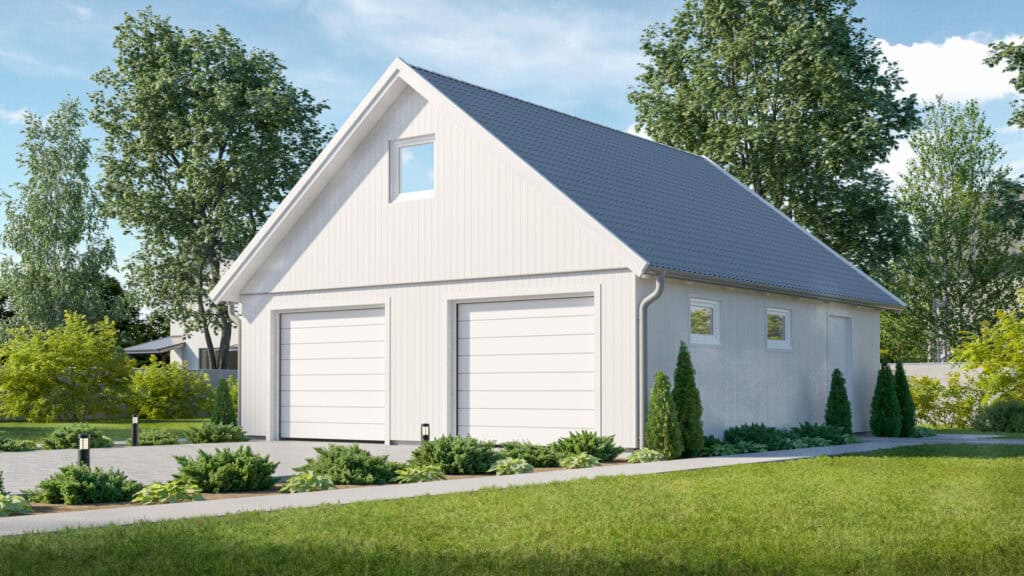 Garage med loft 16750