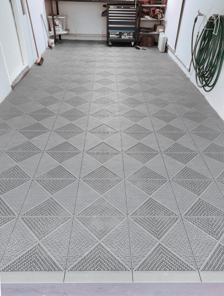 Garagegolv Pro öppen i grå