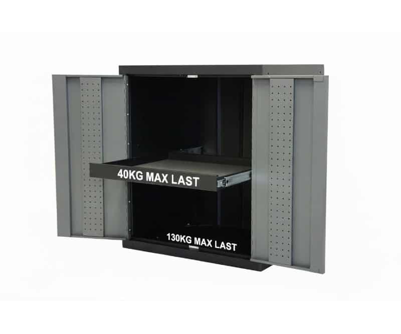 Garageinredning, 2 dörrar med max vikt