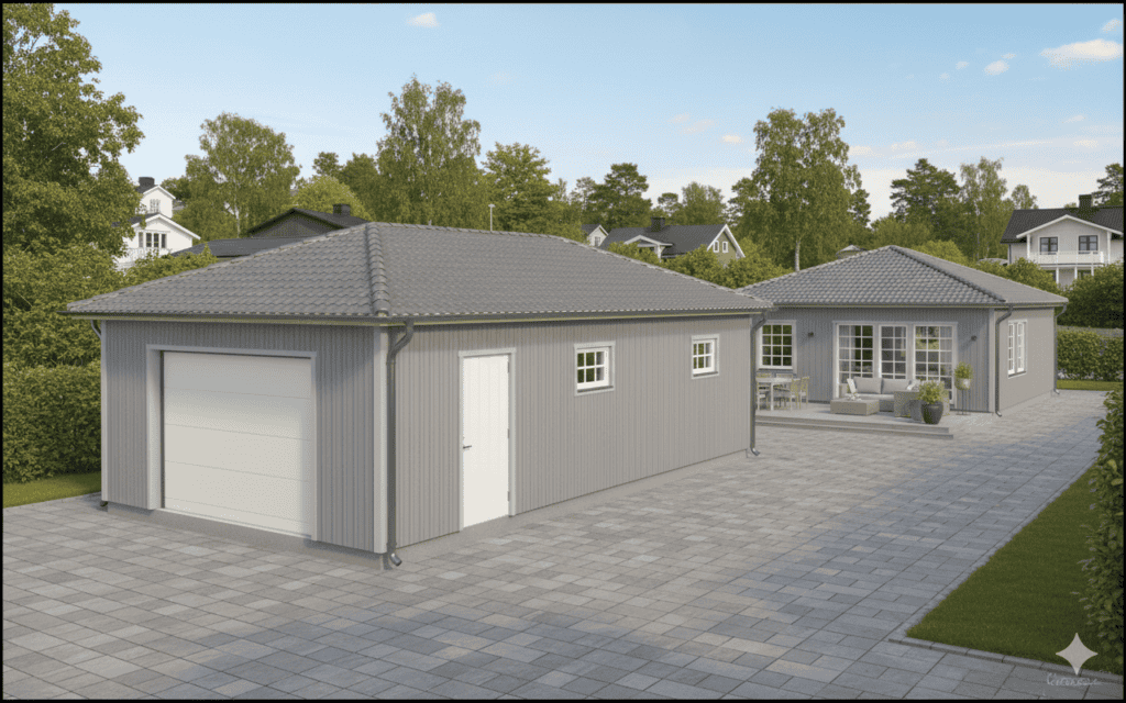 Attefallsgarage 30556